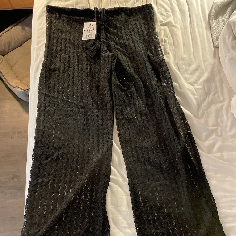 Becca Crochet Pants Swim Cover-Up NWT